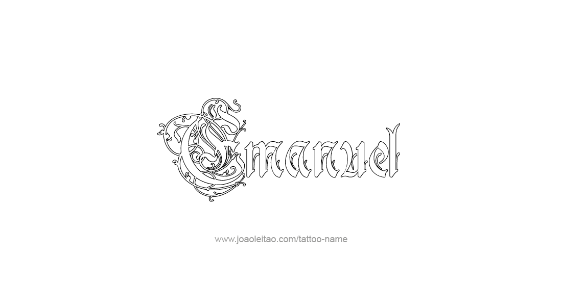 Tattoo Design  Name Emanuel   