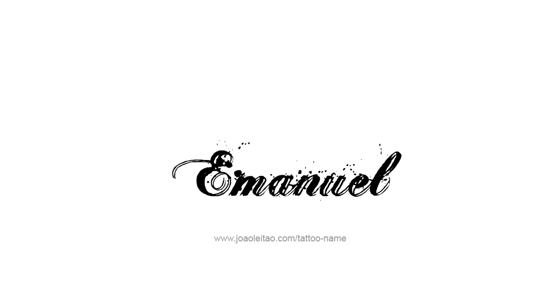 Tattoo Design  Name Emanuel   