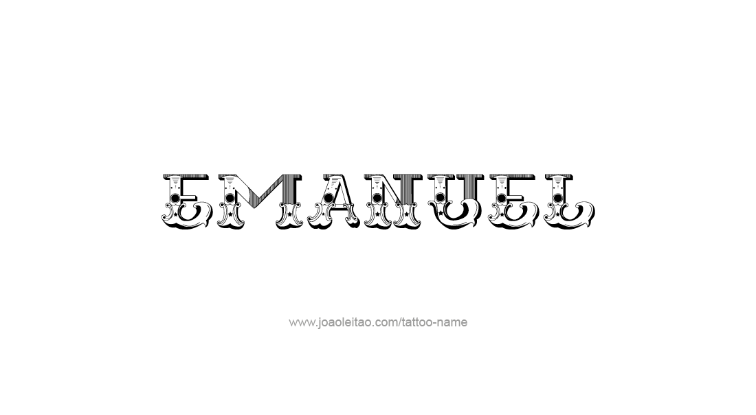 Tattoo Design  Name Emanuel   