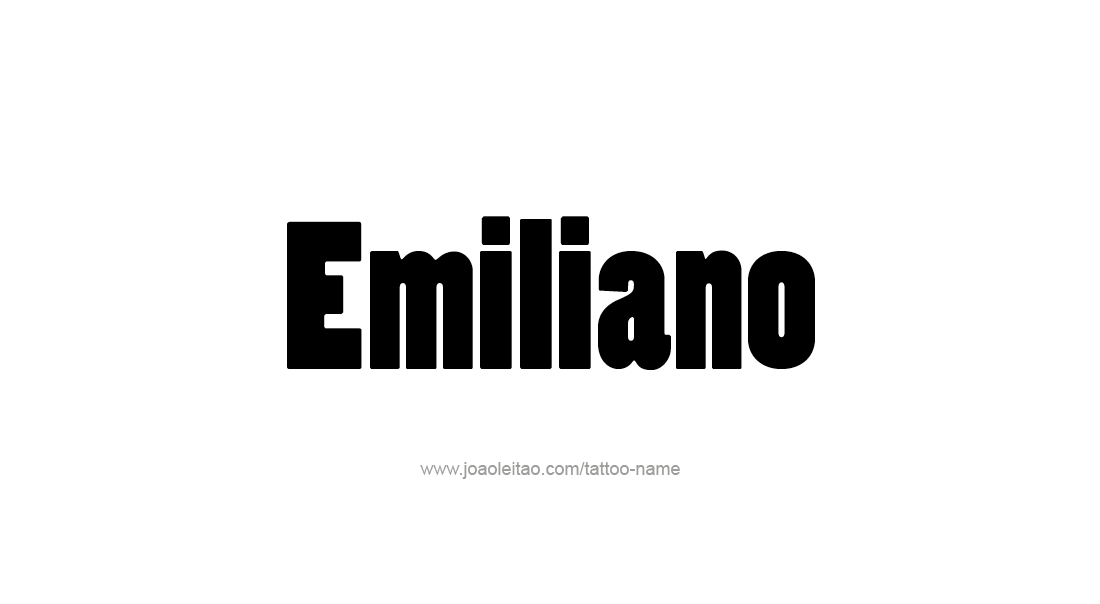 Tattoo Design  Name Emiliano   