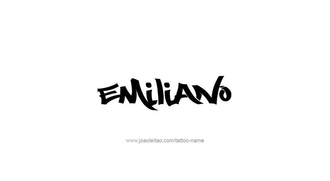 Tattoo Design  Name Emiliano   