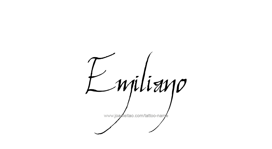 Tattoo Design  Name Emiliano   