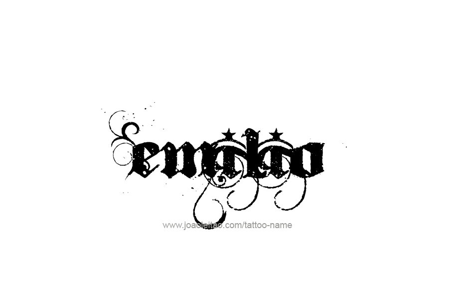 Tattoo Design  Name Emilio   