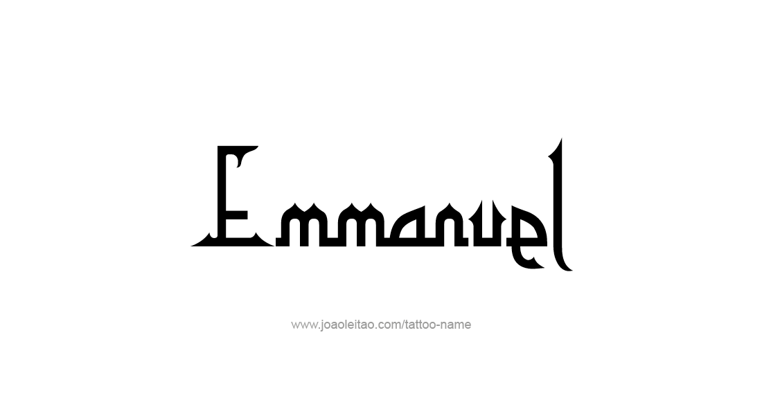 Tattoo Design  Name Emmanuel   