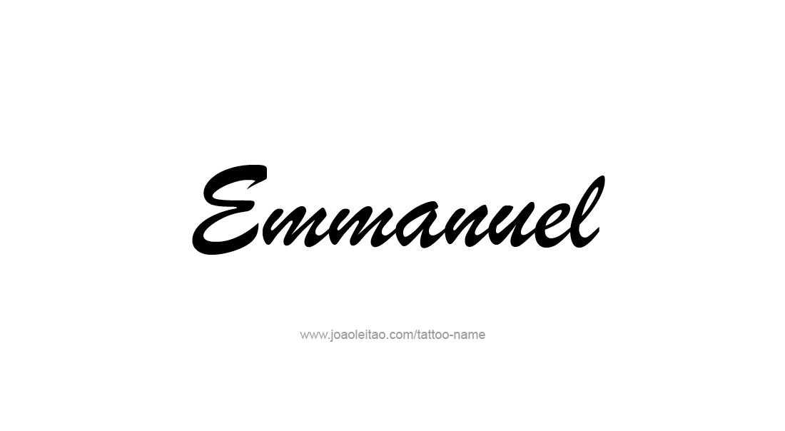 Tattoo Design  Name Emmanuel   