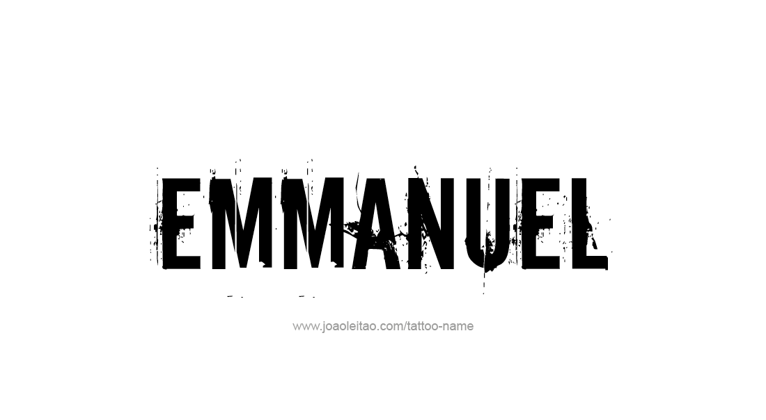 Tattoo Design  Name Emmanuel   
