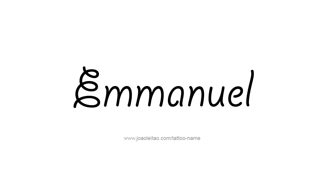 Tattoo Design  Name Emmanuel   