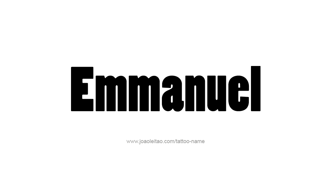 Tattoo Design  Name Emmanuel   