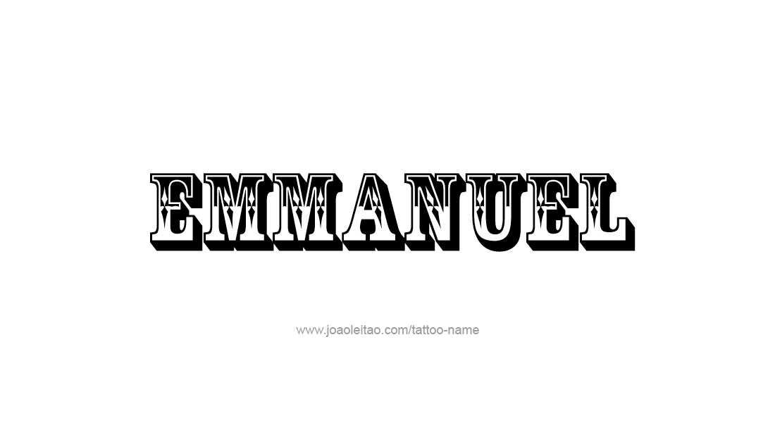 Tattoo Design  Name Emmanuel   