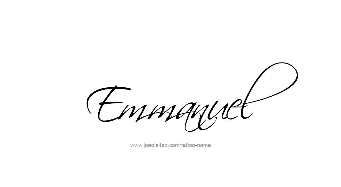 Tattoo Design  Name Emmanuel   