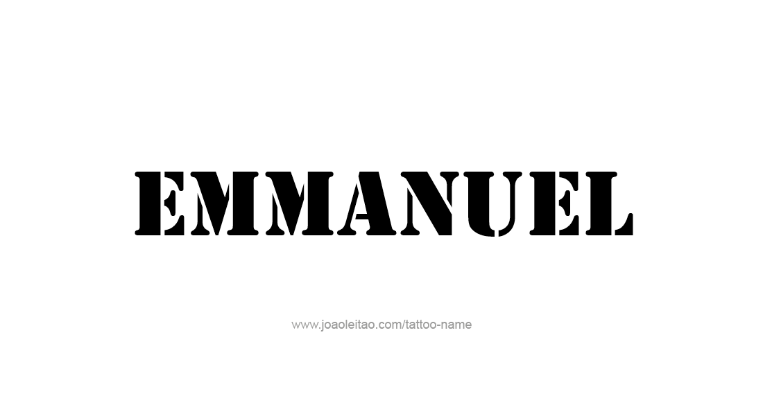 Tattoo Design  Name Emmanuel   