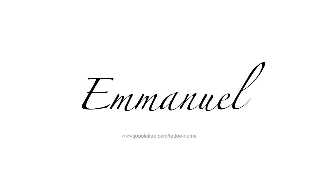 Tattoo Design  Name Emmanuel   