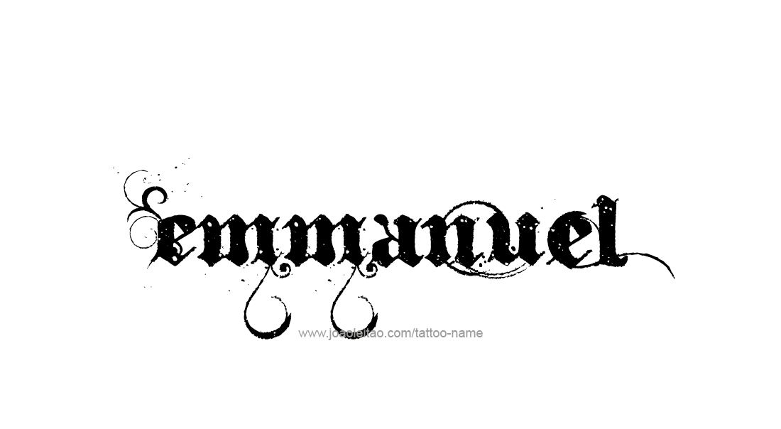 Tattoo Design  Name Emmanuel   