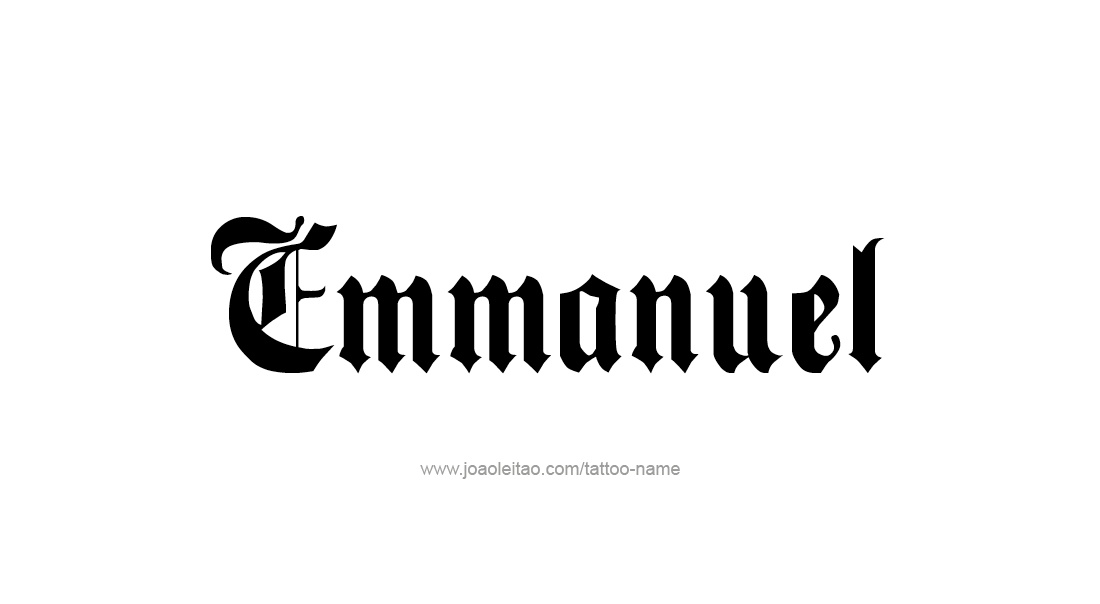 Tattoo Design  Name Emmanuel   