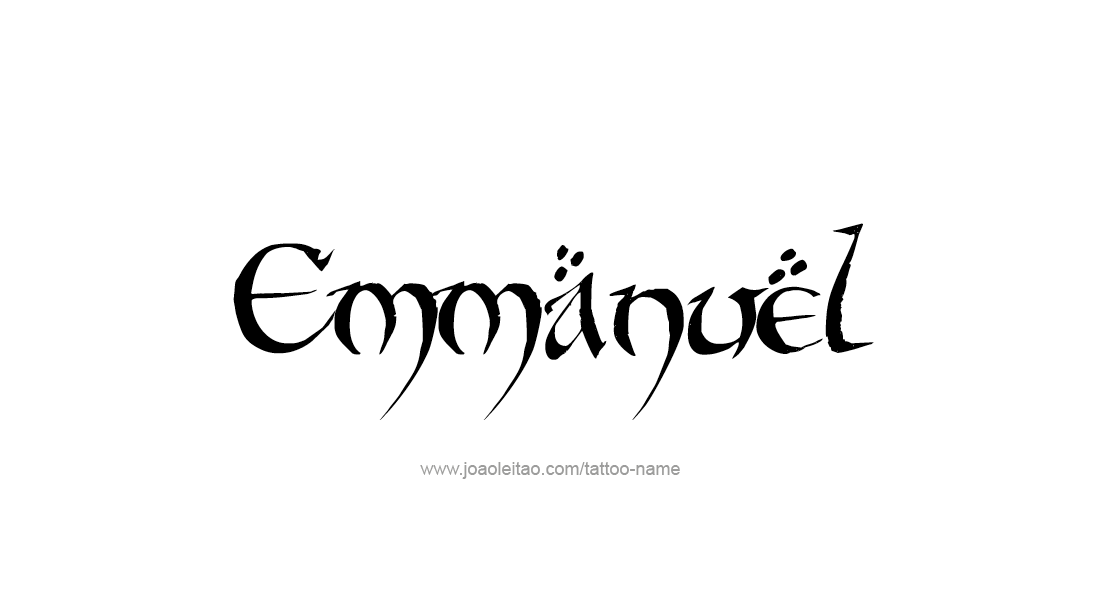 Tattoo Design  Name Emmanuel   