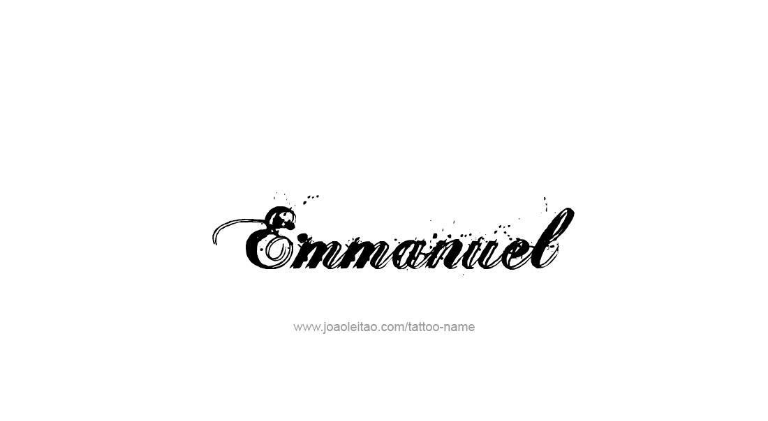 Tattoo Design  Name Emmanuel   