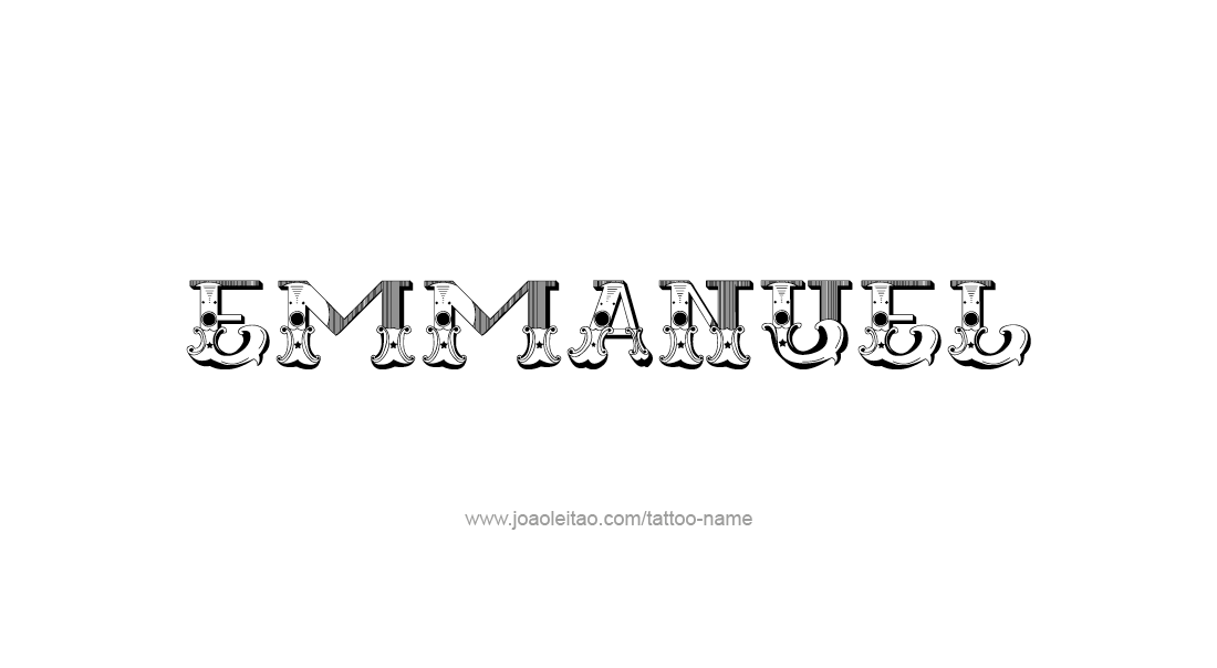 Tattoo Design  Name Emmanuel   