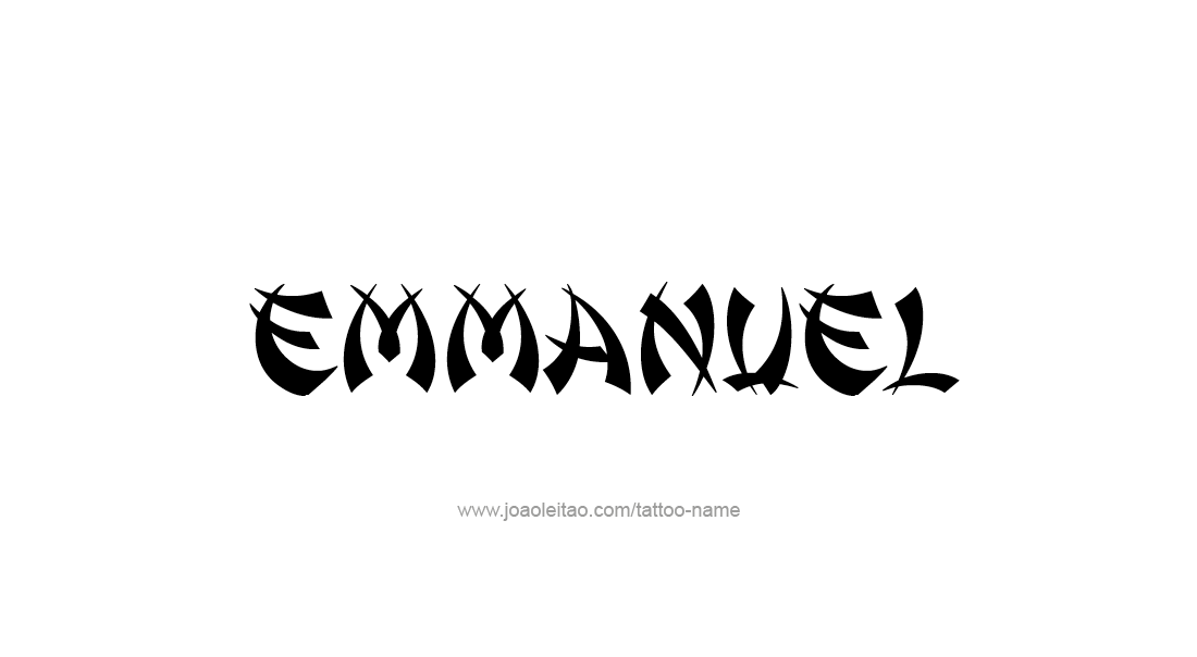 Tattoo Design  Name Emmanuel