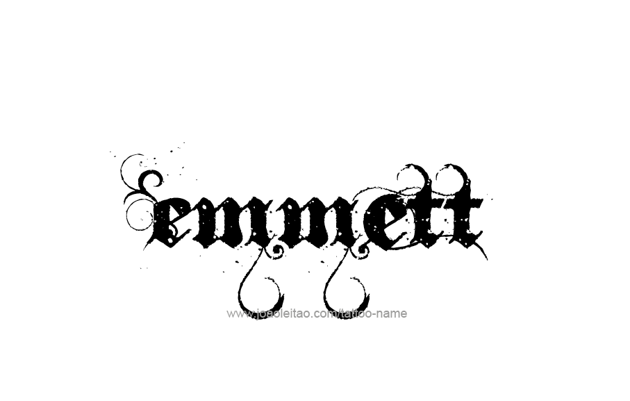 Tattoo Design  Name Emmett   