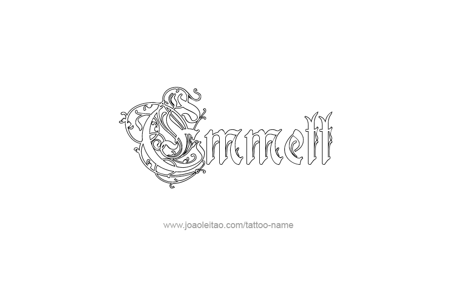 Tattoo Design  Name Emmett   