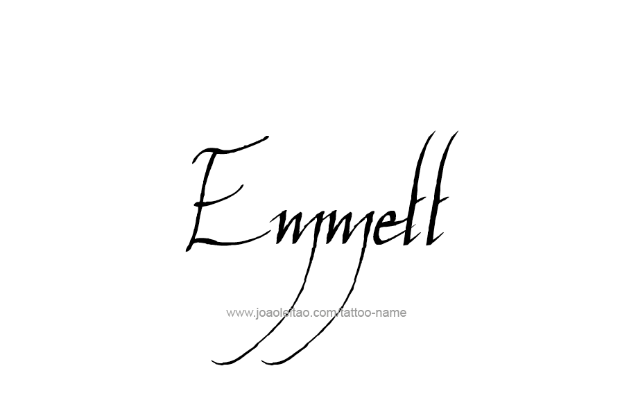 Tattoo Design  Name Emmett   