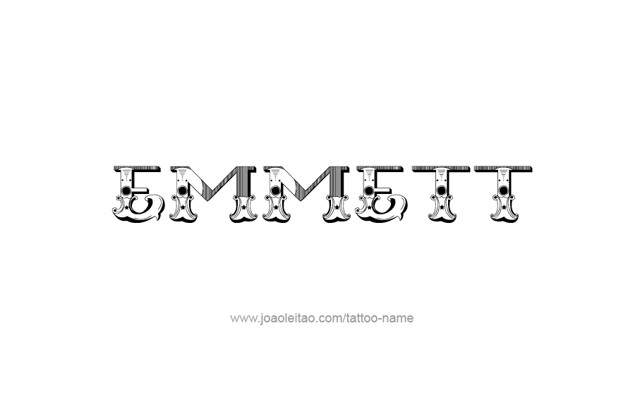 Tattoo Design  Name Emmett   