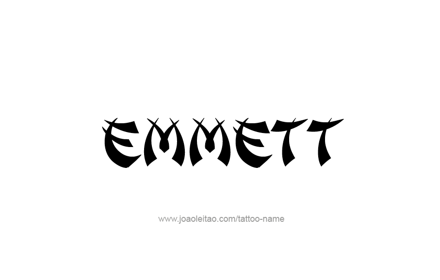 Tattoo Design  Name Emmett
