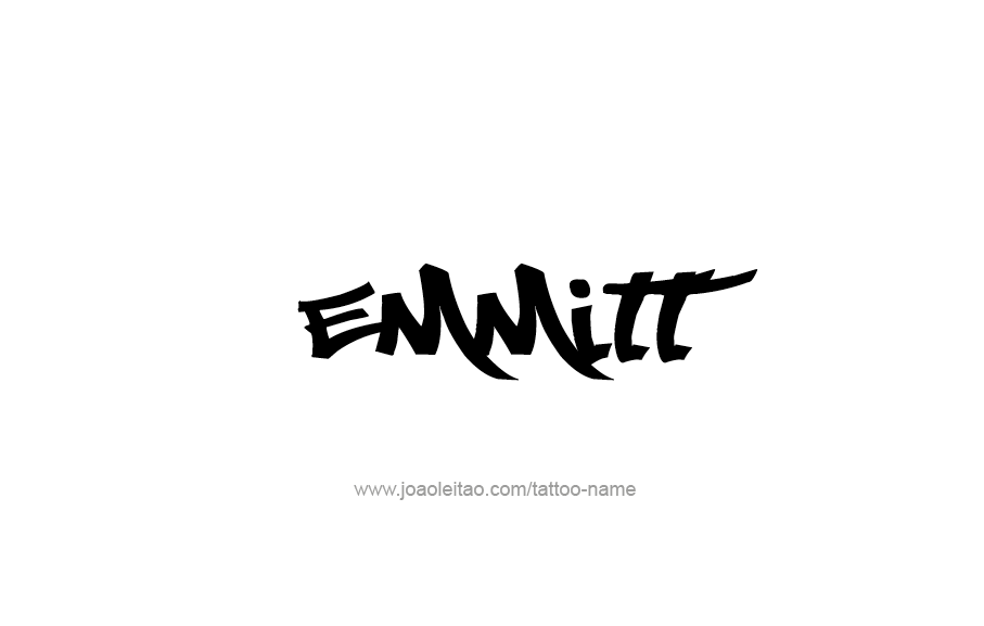 Tattoo Design  Name Emmitt   