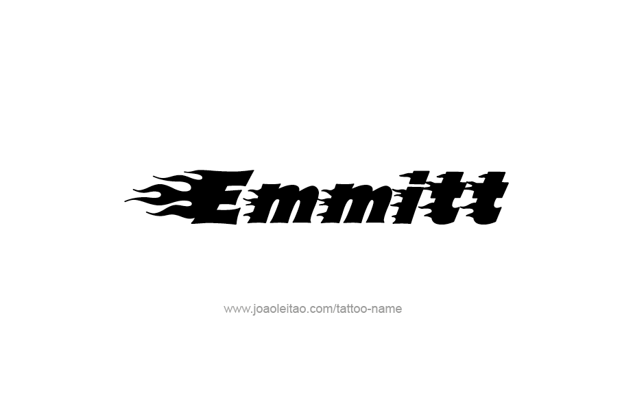 Tattoo Design  Name Emmitt   