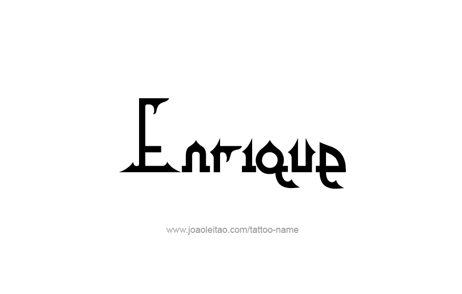 Tattoo Design  Name Enrique   