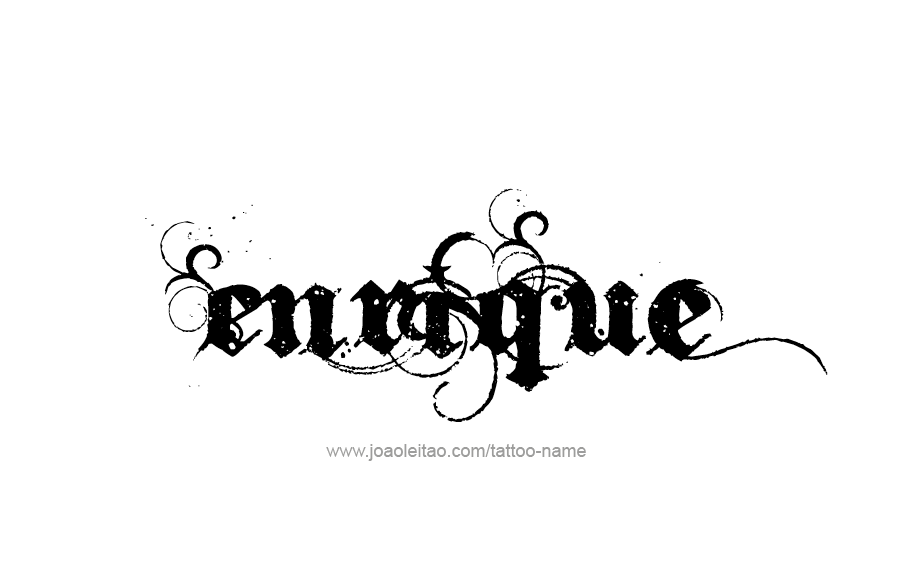 Tattoo Design  Name Enrique   