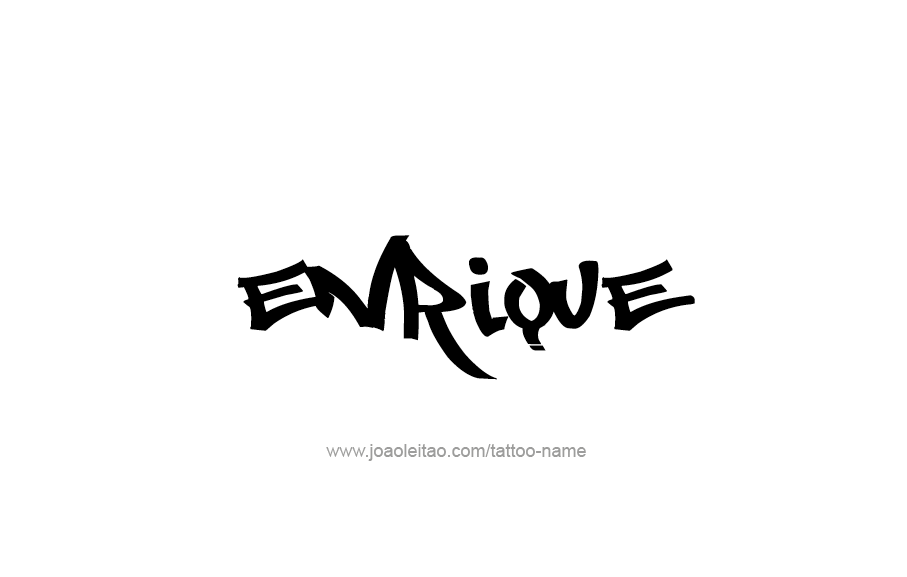 Tattoo Design  Name Enrique   