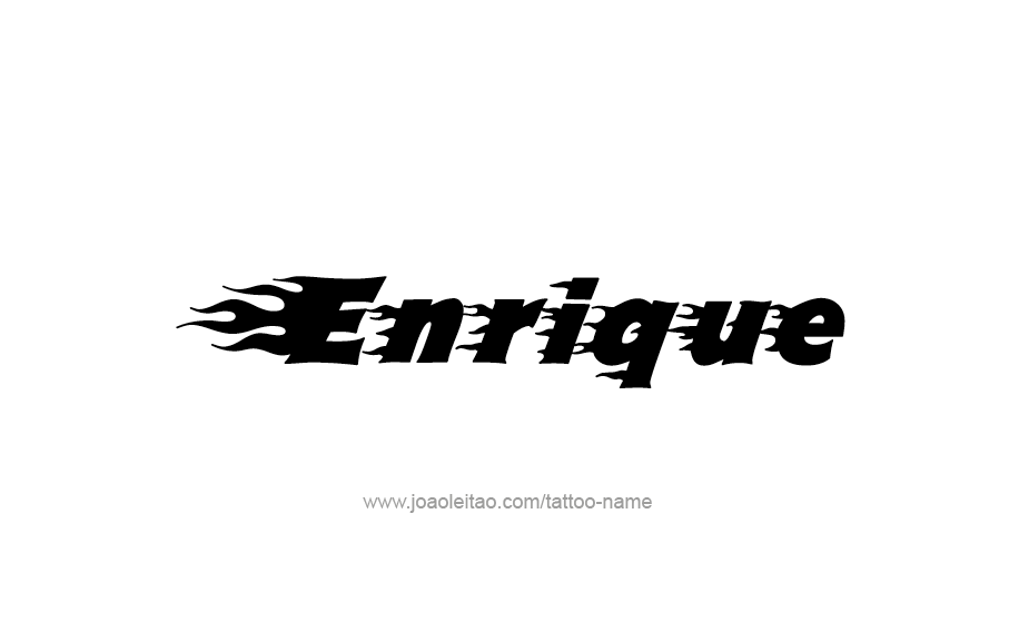 Tattoo Design  Name Enrique   