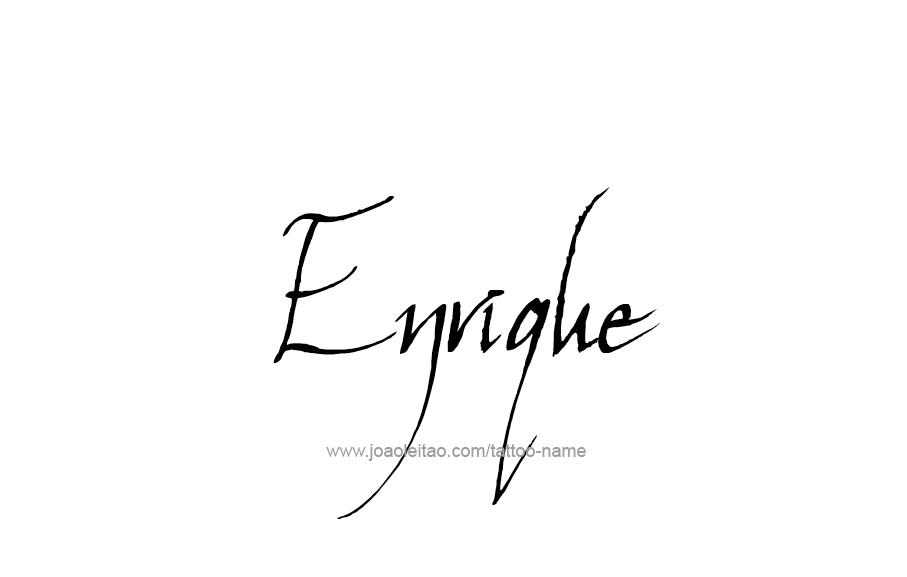 Tattoo Design  Name Enrique   