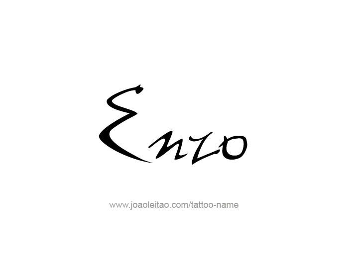 Tattoo Design  Name Enzo   