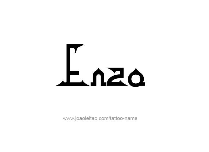 Tattoo Design  Name Enzo   