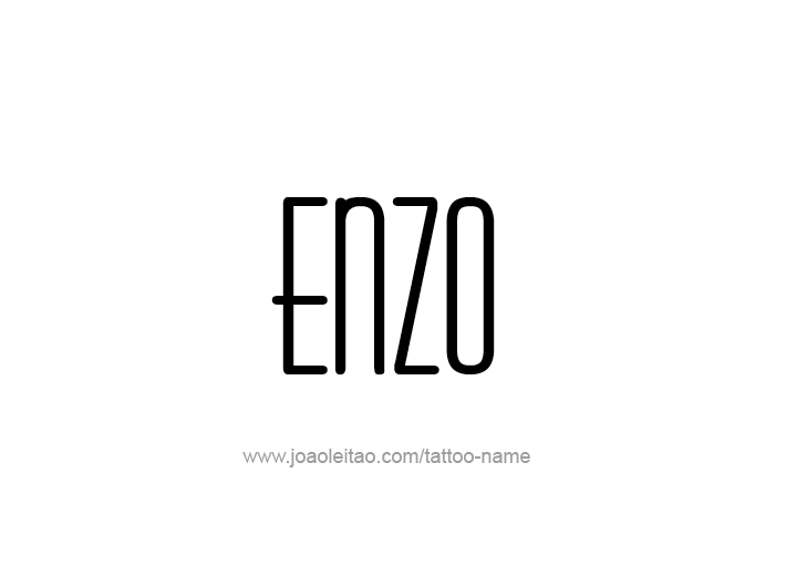 Tattoo Design  Name Enzo   