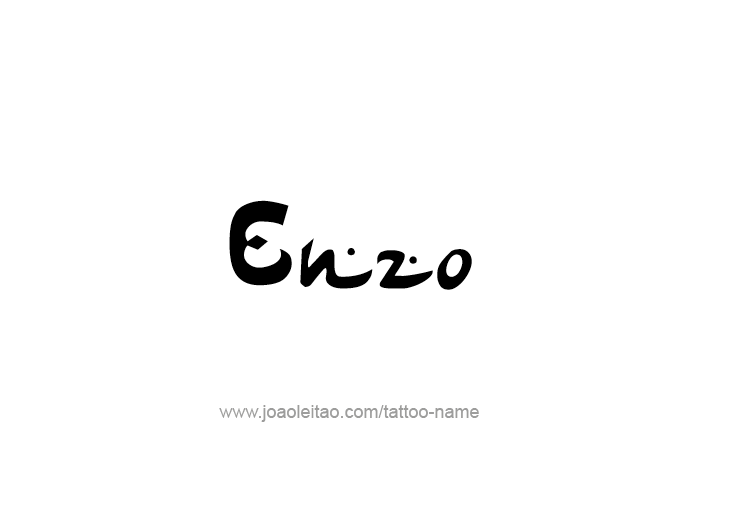 Tattoo Design  Name Enzo   