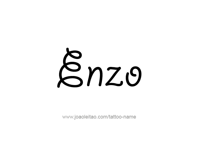 Tattoo Design  Name Enzo   