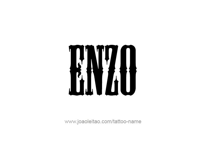 Tattoo Design  Name Enzo   