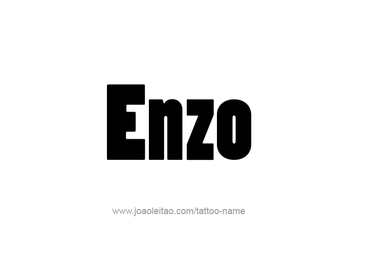 Tattoo Design  Name Enzo   