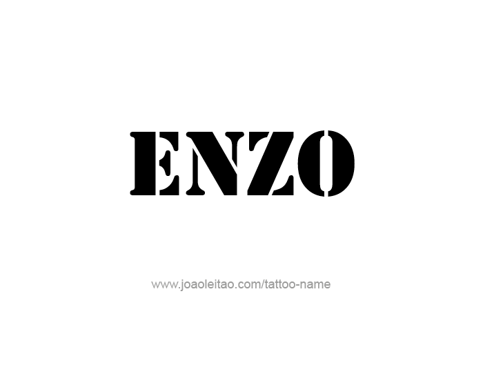 Tattoo Design  Name Enzo   