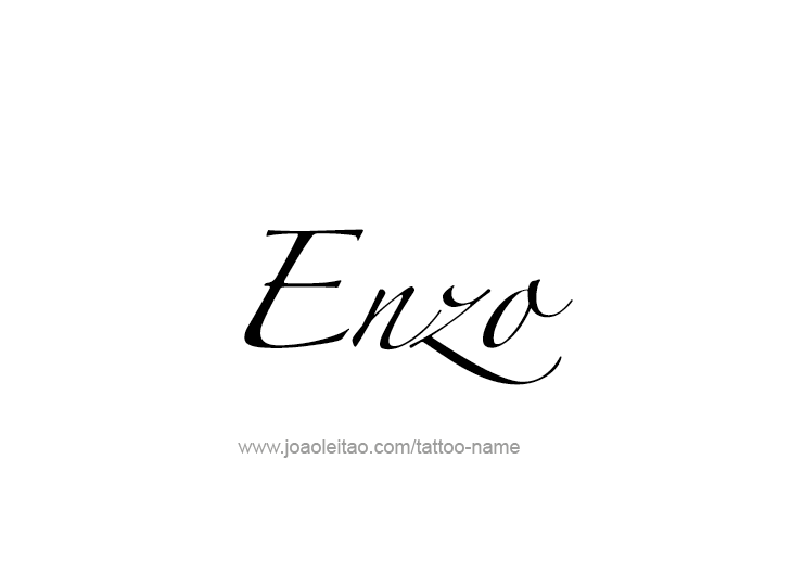 Tattoo Design  Name Enzo   