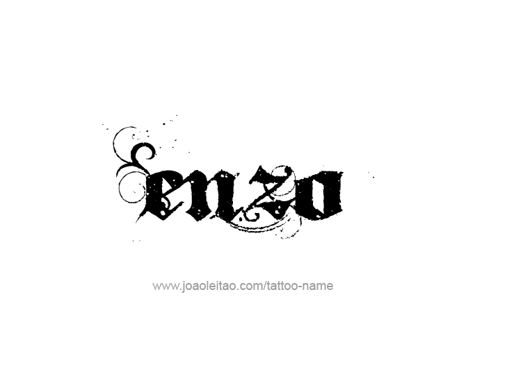 Tattoo Design  Name Enzo   