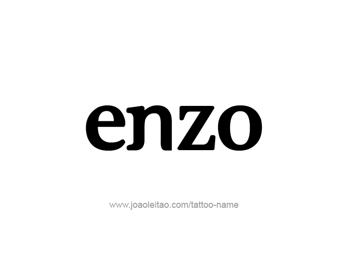 Tattoo Design  Name Enzo   