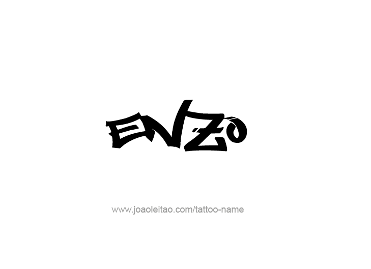 Tattoo Design  Name Enzo   