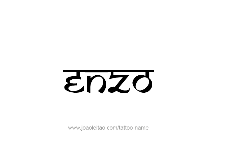 Tattoo Design  Name Enzo   