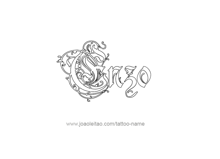 Tattoo Design  Name Enzo   