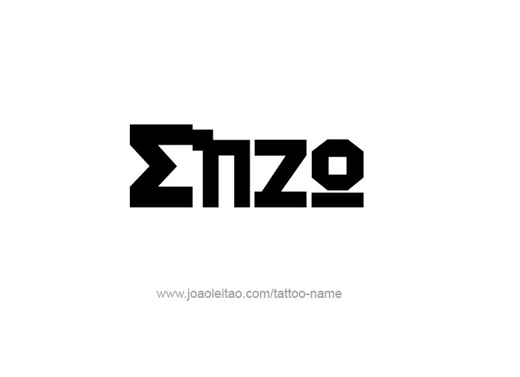 Tattoo Design  Name Enzo   