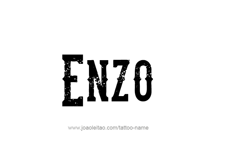 Tattoo Design  Name Enzo   